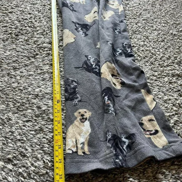 Croft Barrow Gray Dog Print Pajama Pants Womens L Loungewear Relaxation Dogs - Picture 4 of 5